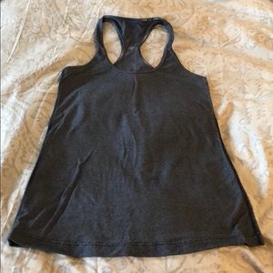 Black and White Stripe Lululemon racerback tank